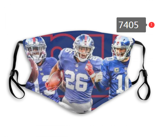 NFL 2020 New York Giants #4 Dust mask with filter->nfl dust mask->Sports Accessory